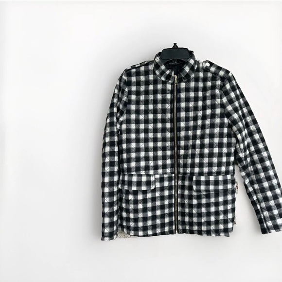 NWT Medium Quilted buffalo Check Jacket from B Boutique By Evergreen. Christmas - Picture 1 of 7